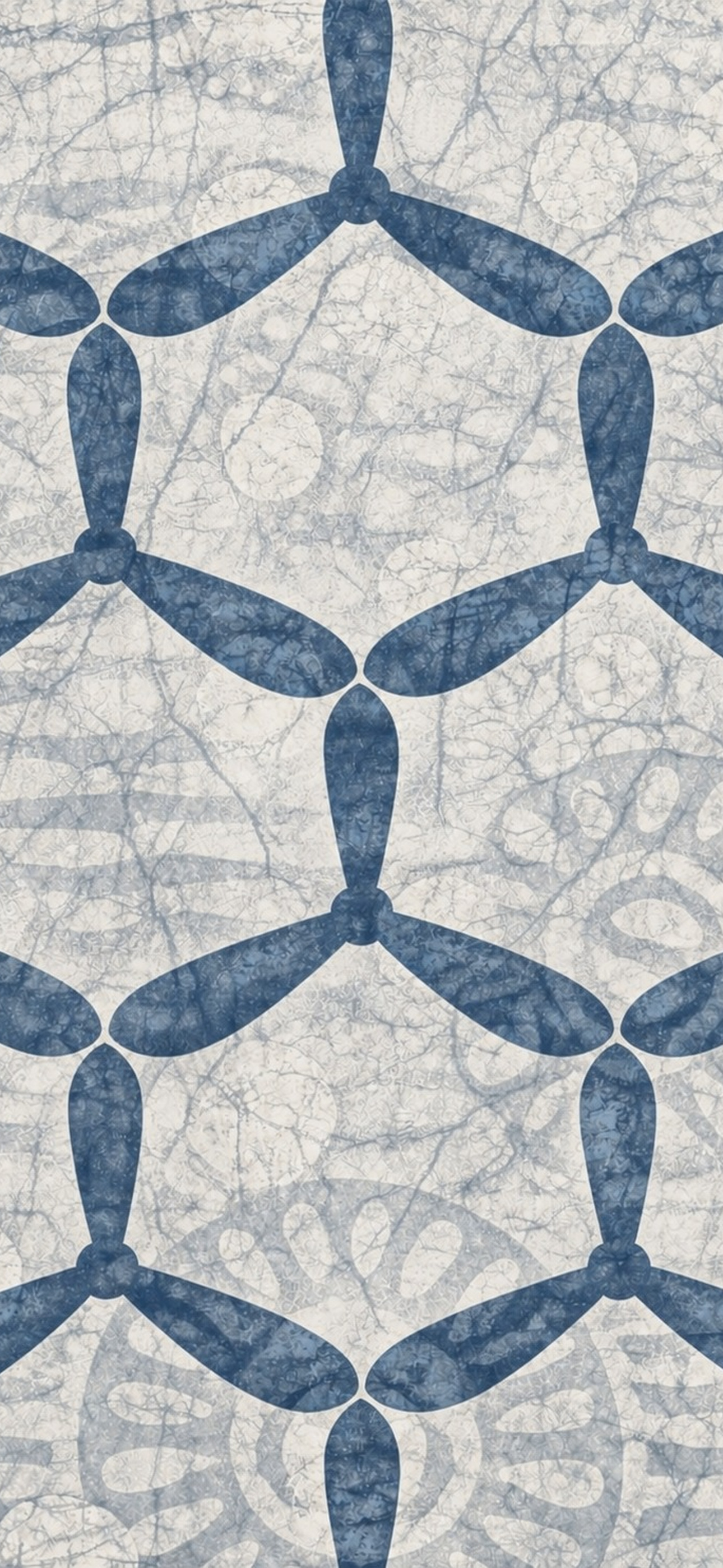 Propeller Wallpaper Collection — Indigo colorway