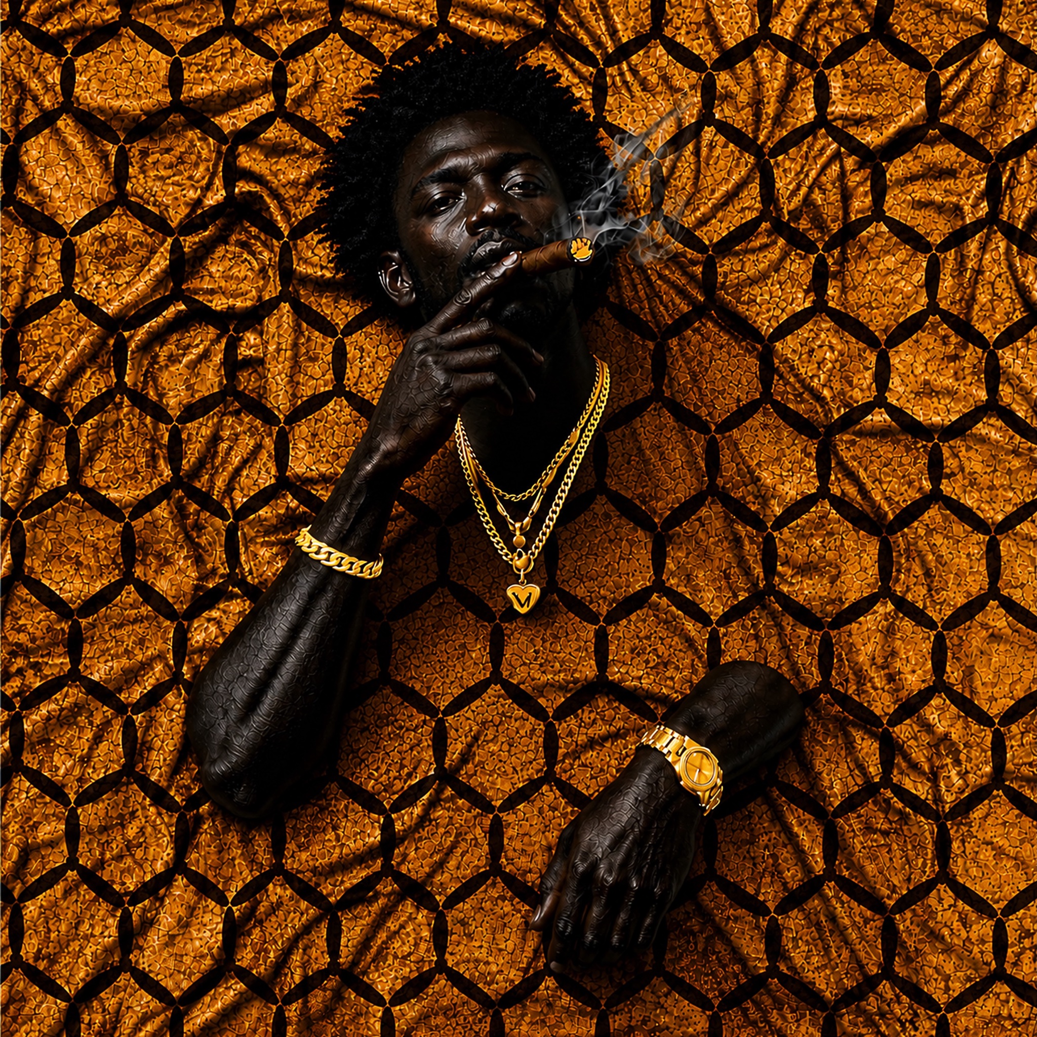 Drowned in Native Cloth — Kehinde — fine art print by Fola Adeleke