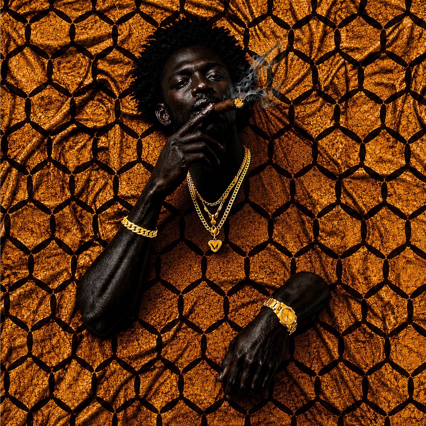 Drowned in Native Cloth — Kehinde — fine art print by Fola Adeleke